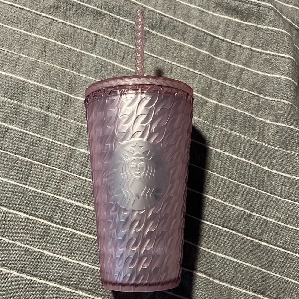 Pink Starbucks grande tumbler